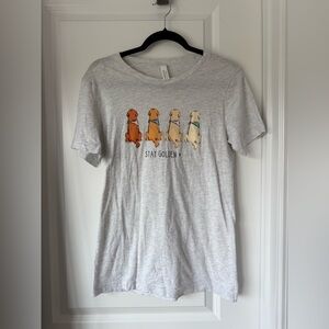 Gray “Stay Golden” T-Shirt